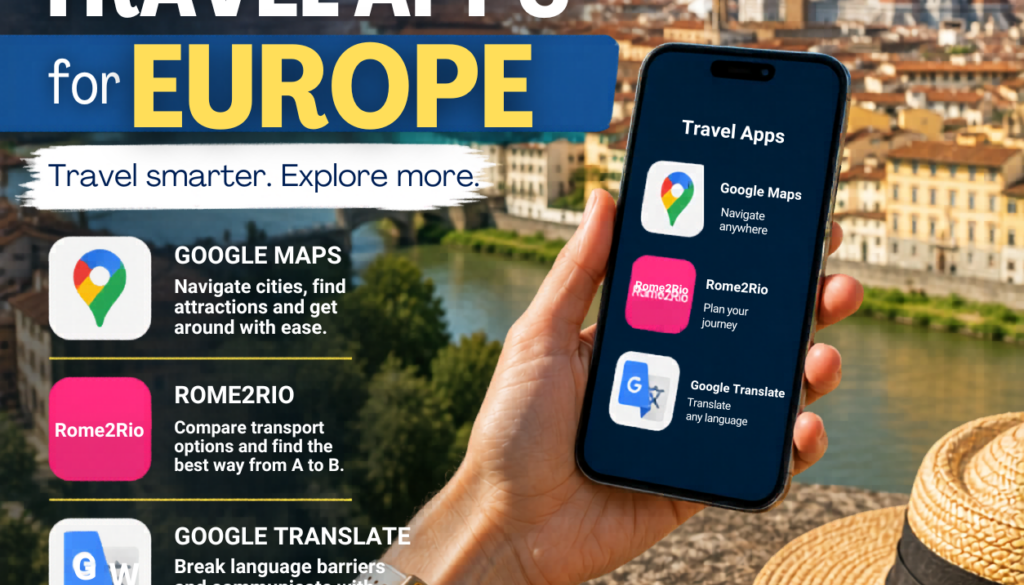 3 best travel apps for europe