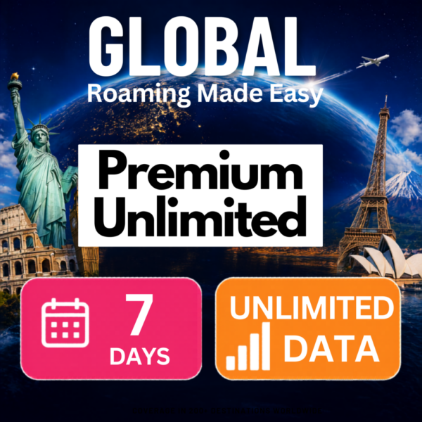 Global eSim – Premium Unlimited (7 Day)