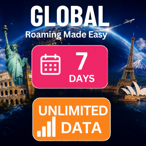 Global eSim – Standard Unlimited (7 Day)