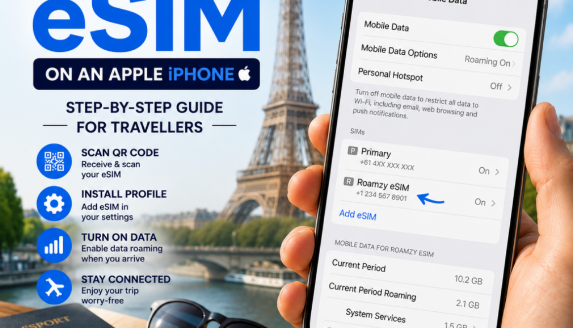 Installing an eSIM on an Apple iPhone