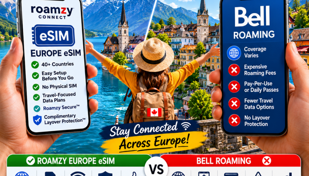 Europe eSIM vs Bell Roaming