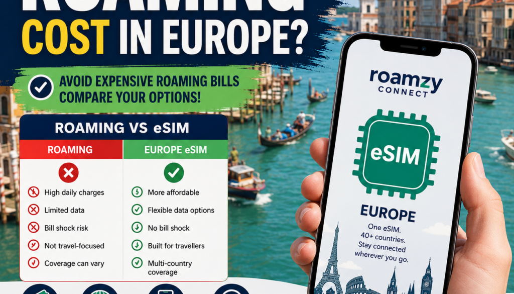 how much does roamin cost in europe