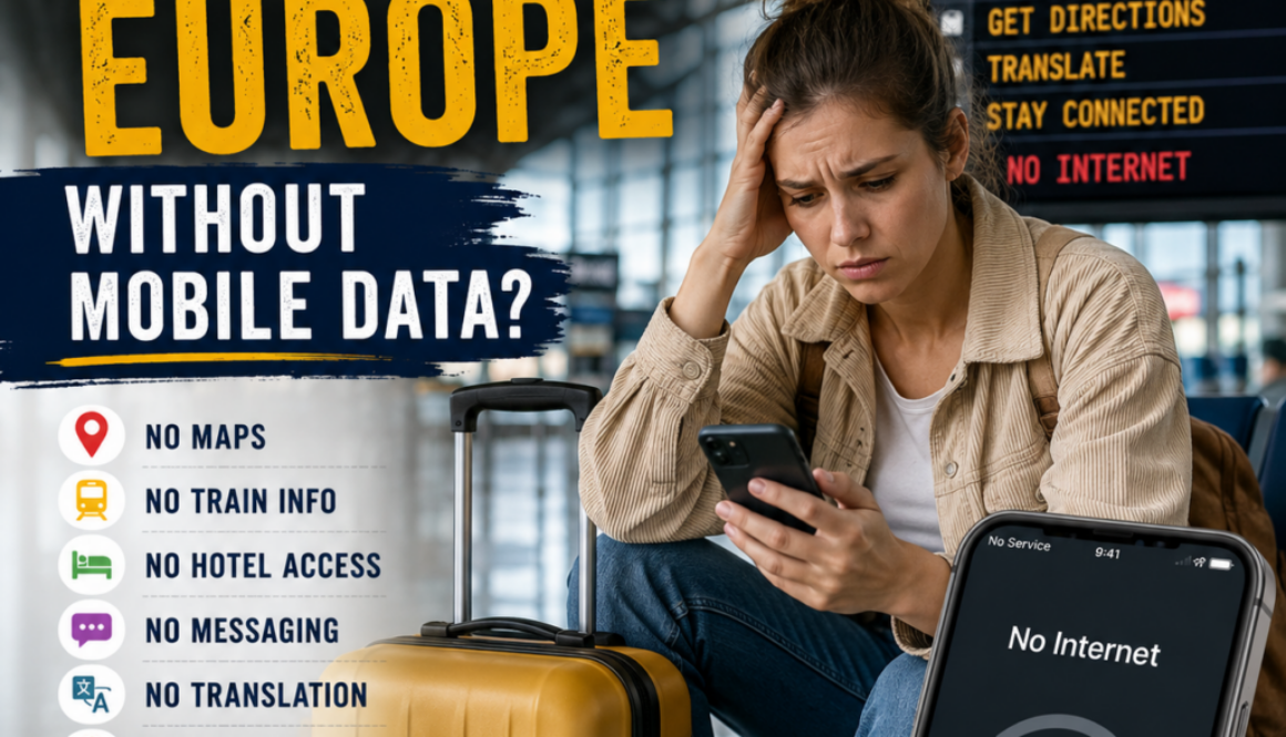 what happens if you land in Europe Without Mobile Data