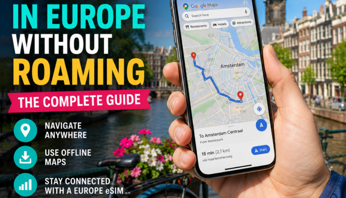 Google Maps in Europe Without Roaming