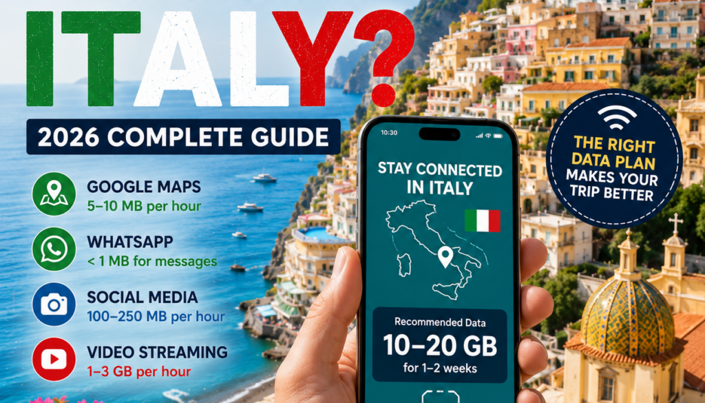 How Much Mobile Data Do You Need for Italy