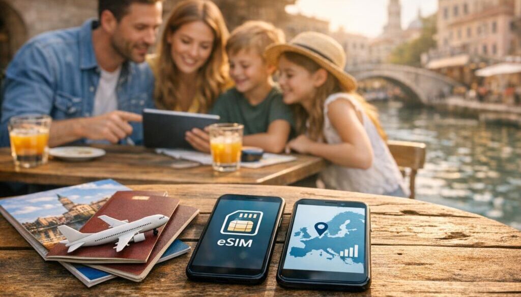 best eSIM for families travelling in Europe