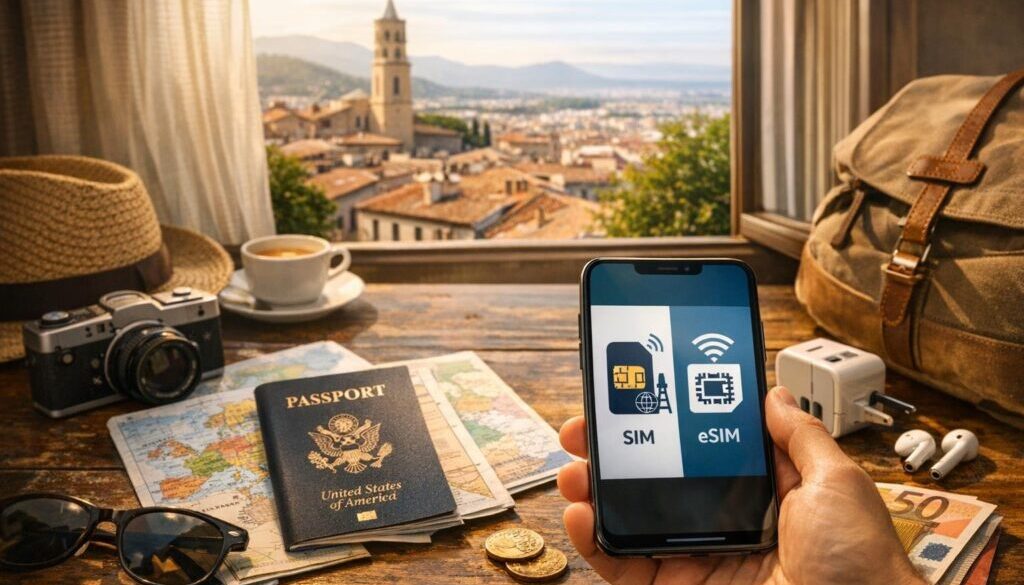 eSIM Europe from USA for 30 days