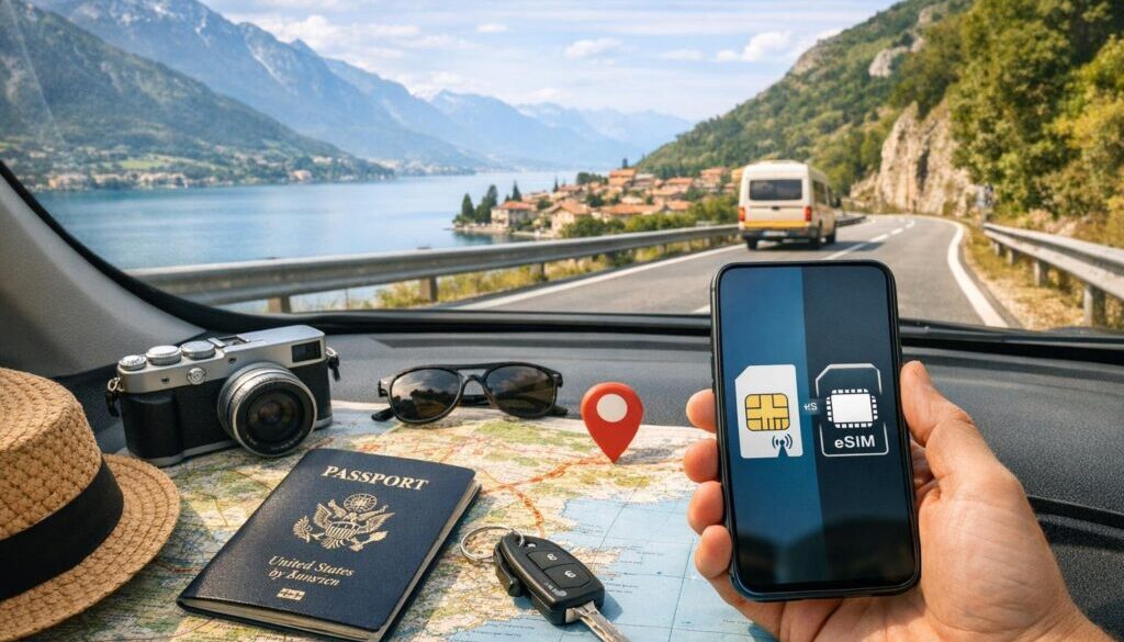 Europe eSIM for a European road trip from USA