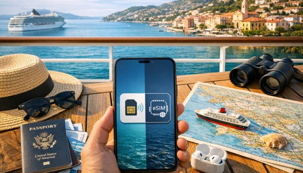 Europe eSIM for a Mediterranean Cruise From USA