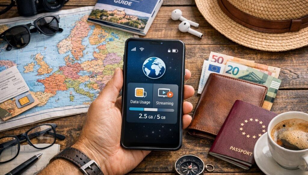Europe eSIM data usage