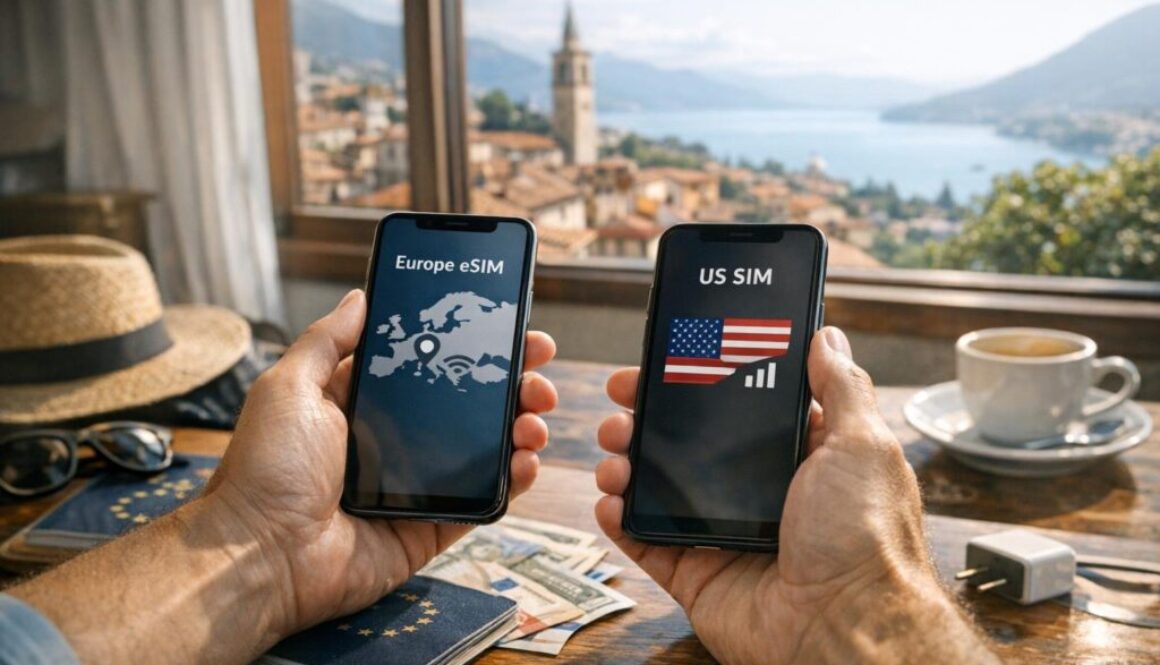Can you use a Europe eSIM without turning off your US SIM