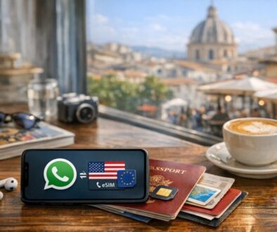 WhatsApp with a Europe eSIM and keep my US number